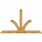 Ekena Millwork Richland Rough Sawn Timber Gable Bracket, Western Red Cedar, 96"W x 56"H x 6"D x 6"F, 14/12 Pitch GBW096X56X0606RIC00RWR - alternate 1